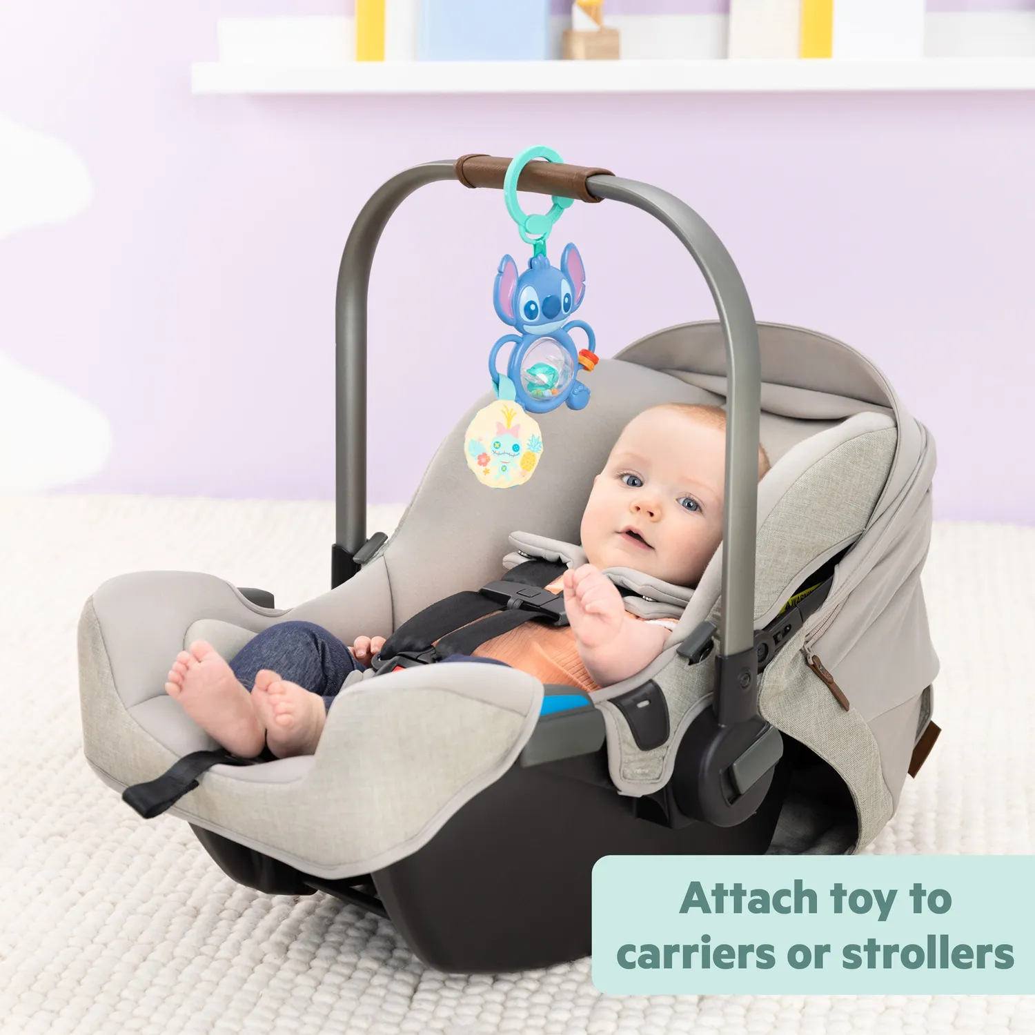 Disney Baby Stitch Tummy Tumble Spielzeug mit C-Ring