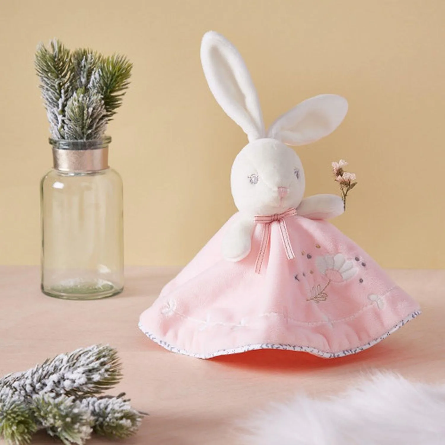 Kaloo Perle Häschen Stofftier rosa 20 cm mit Geschenkbox