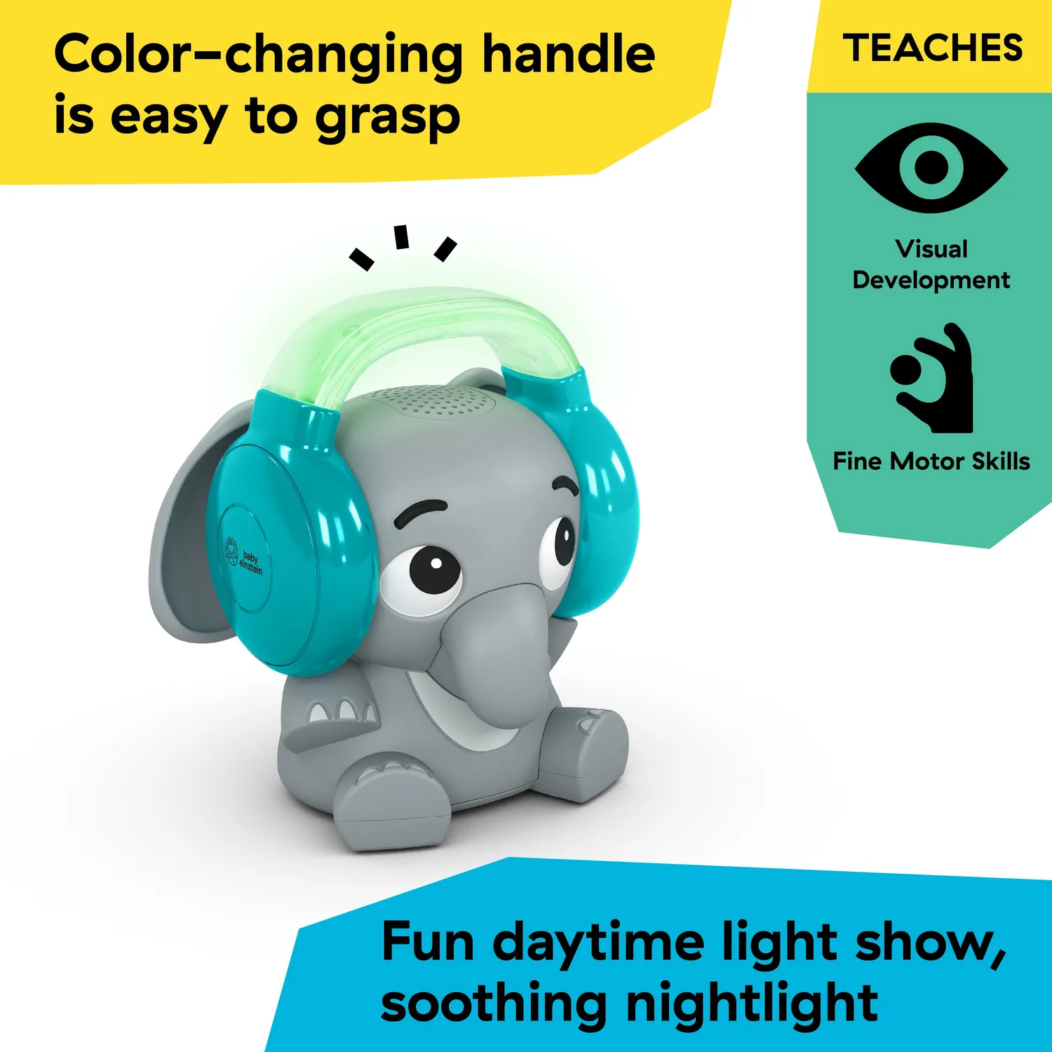 Baby Einstein Earl the Elephant Einschlafhilfe Nachtlicht Bluetooth