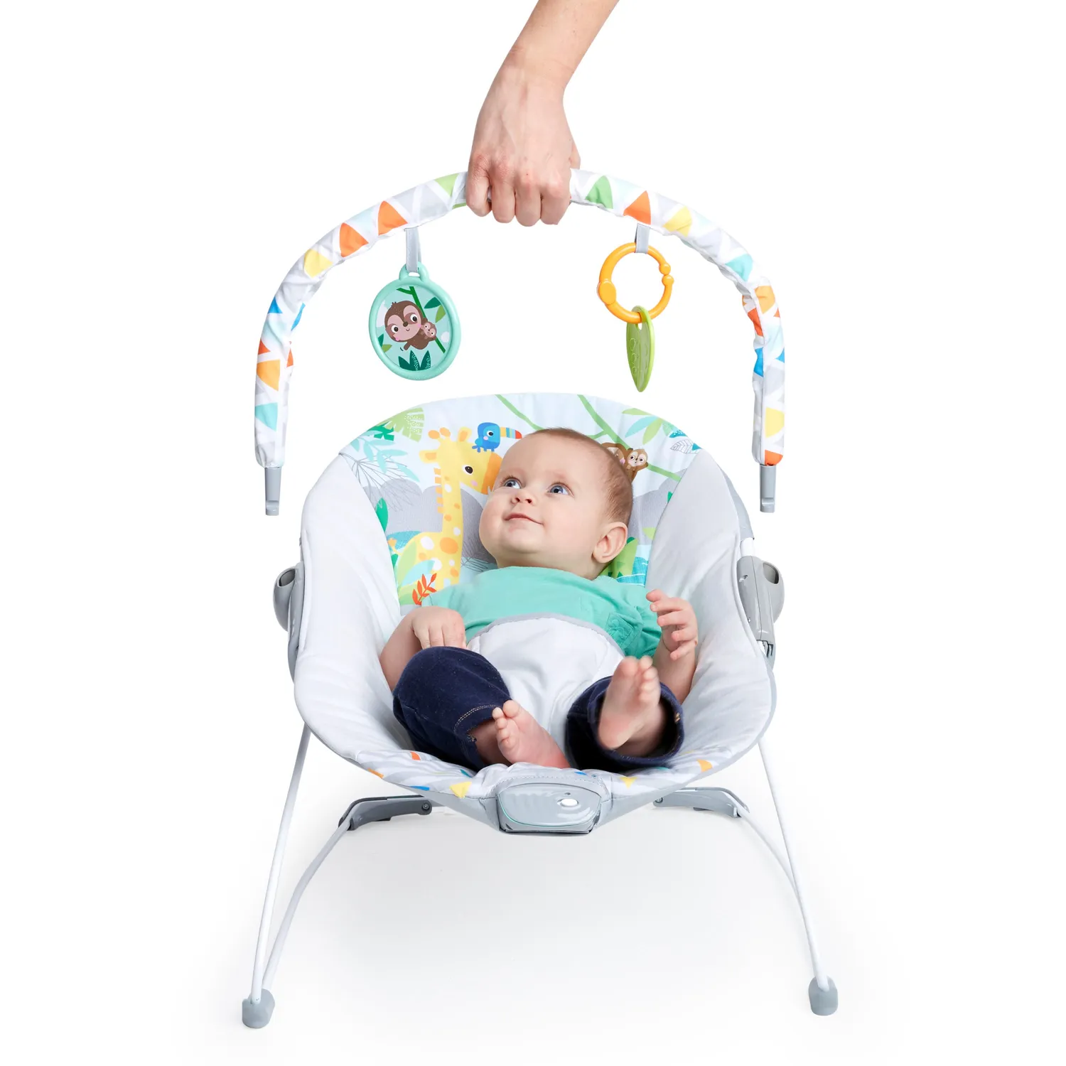 Bright Starts Safari Fun Babywippe mit Vibration