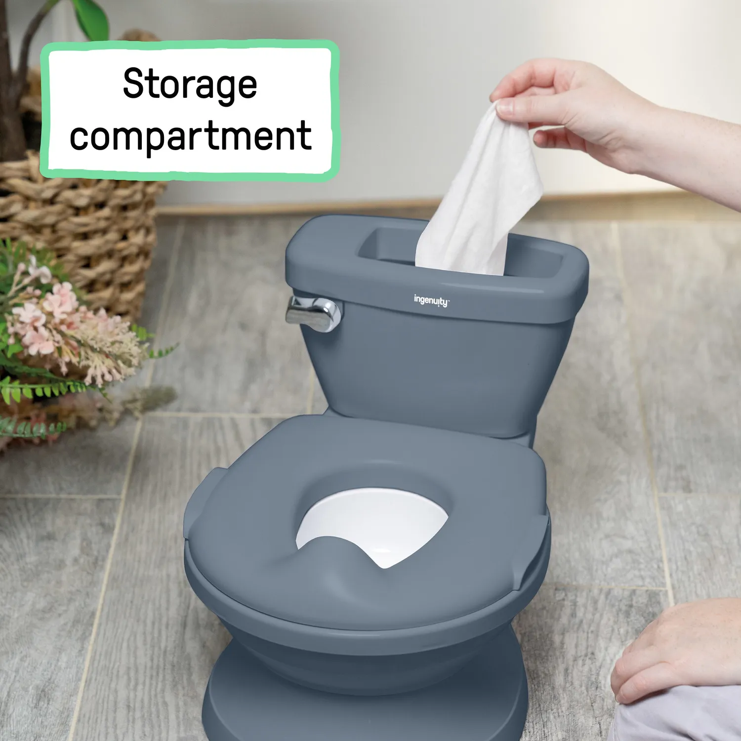 Ingenuity My Size Potty Pro Lerntöpfchen Blau