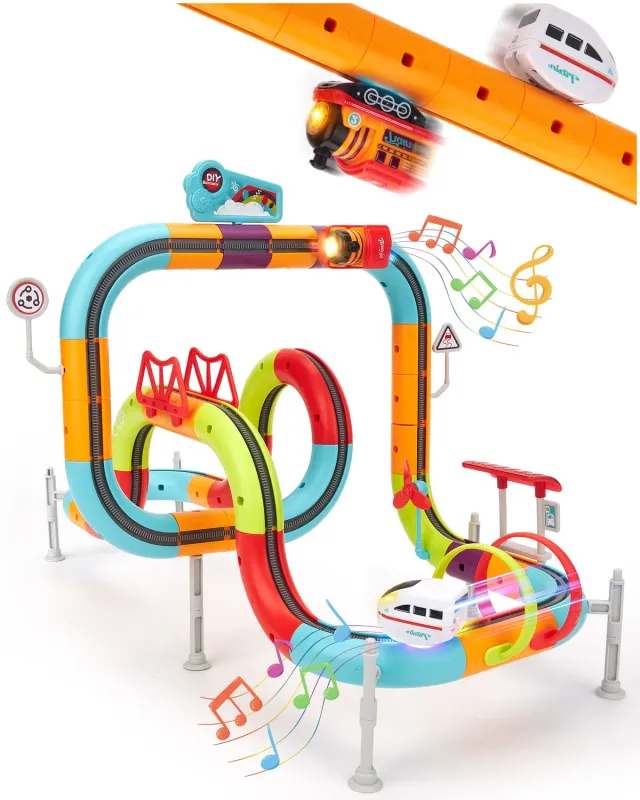 hahaland 3D Anti-Gravity Autobahn-Set 64-teilig mit Auto