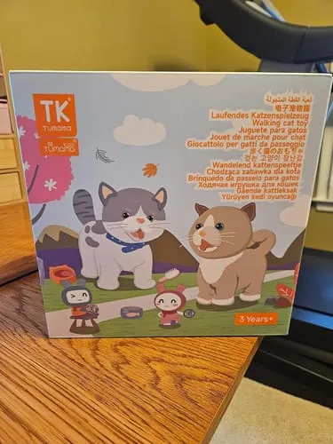 TUMAMA Spielzeugkatze Plüsch interaktiv mit Pflege-Set