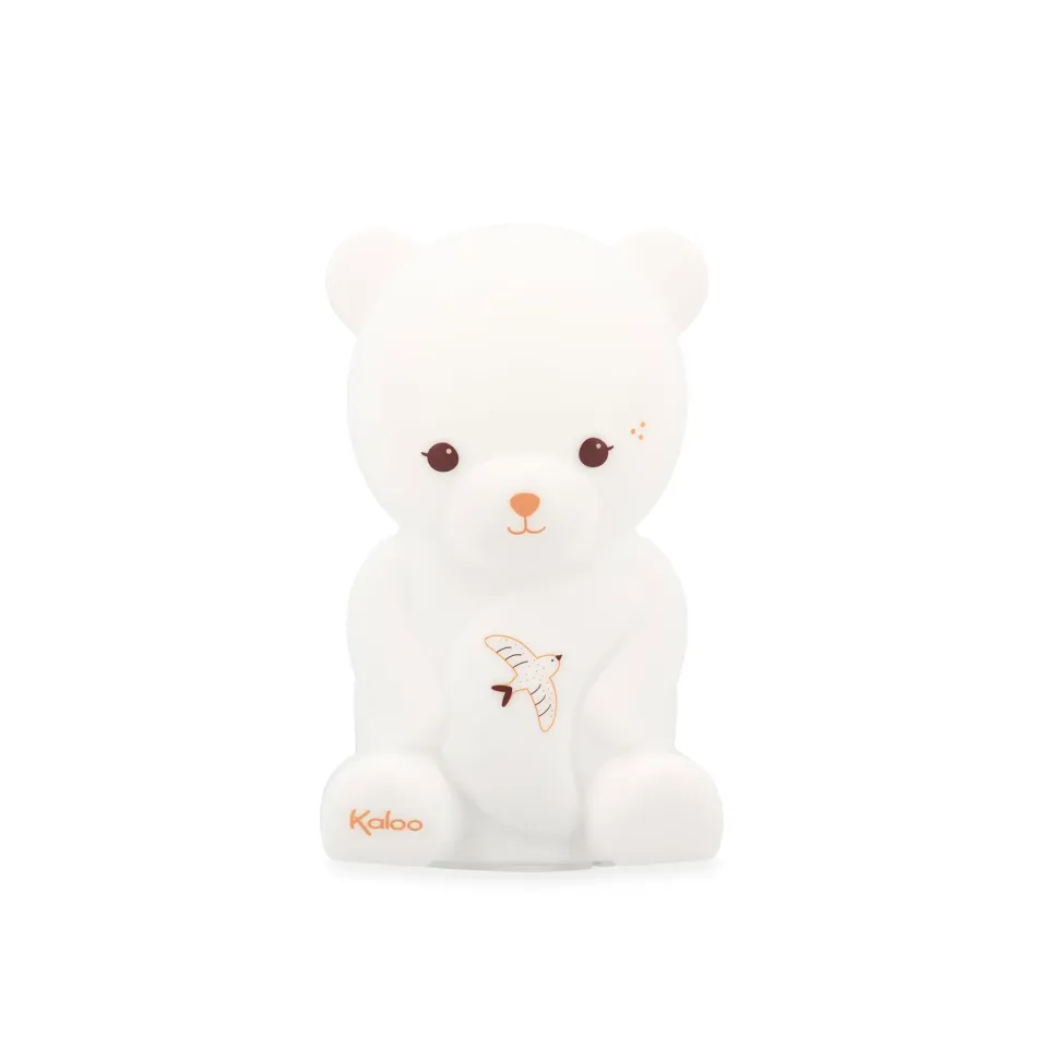 Kaloo Home Bär L LED-Nachtlicht Silikon weiß