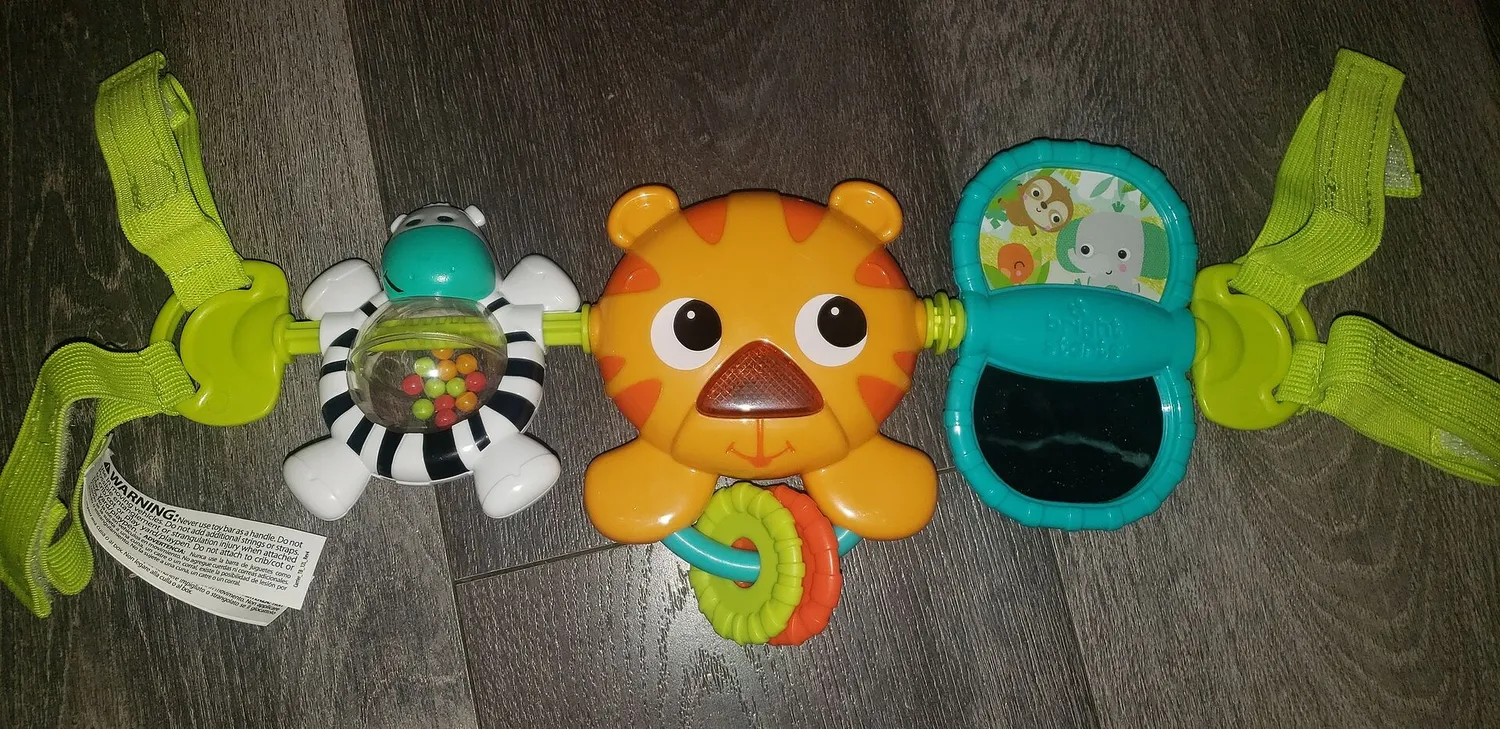 Bright Starts Take Along Spielbügel Musik mit Tigerlicht