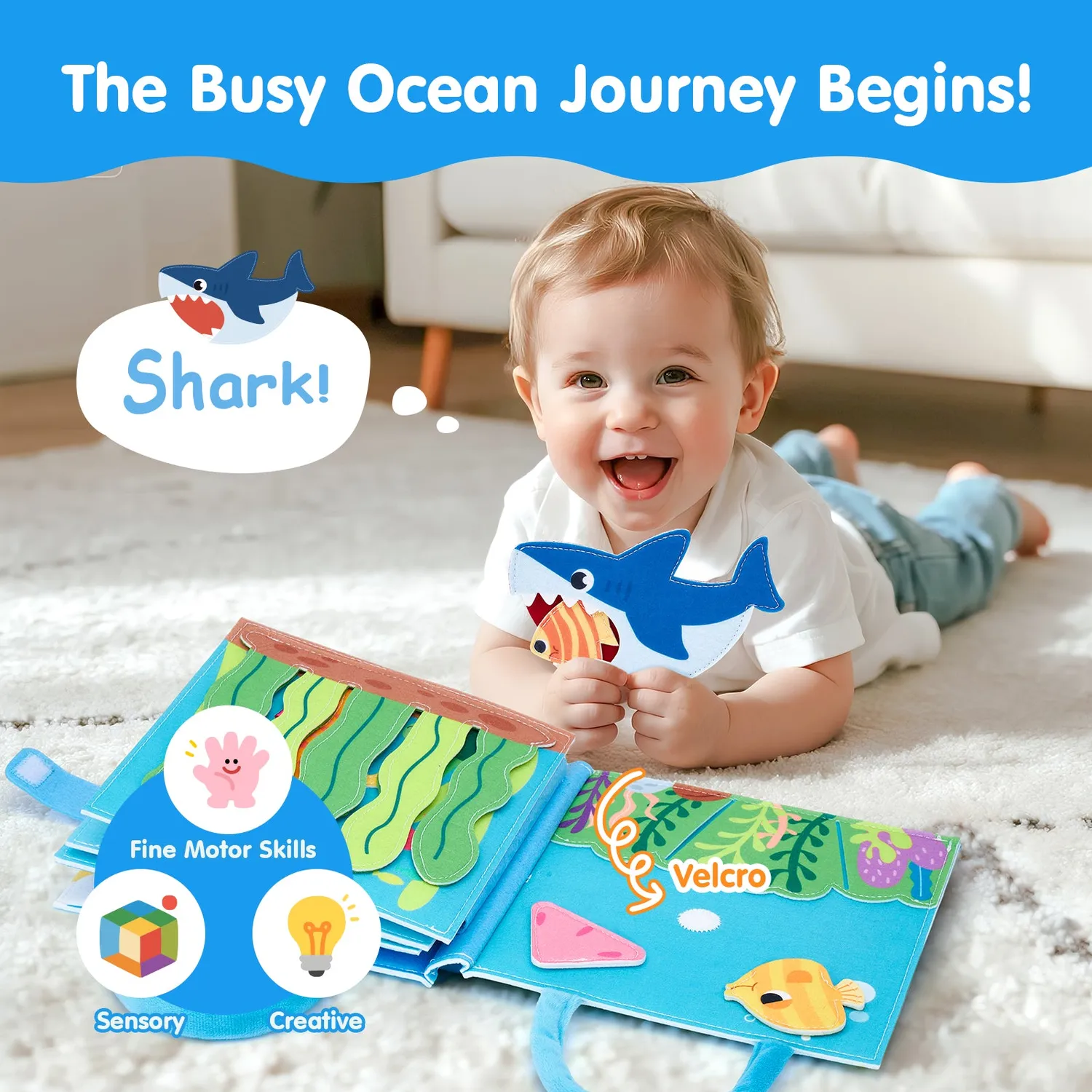 hahaland Ocean Busy Book Quiet Book Filz Ozean