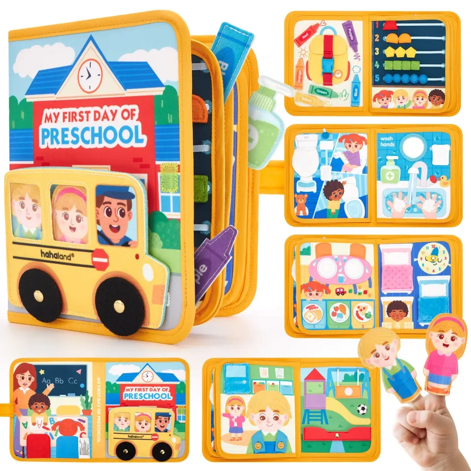 hahaland First Day of School Busy Book quiet