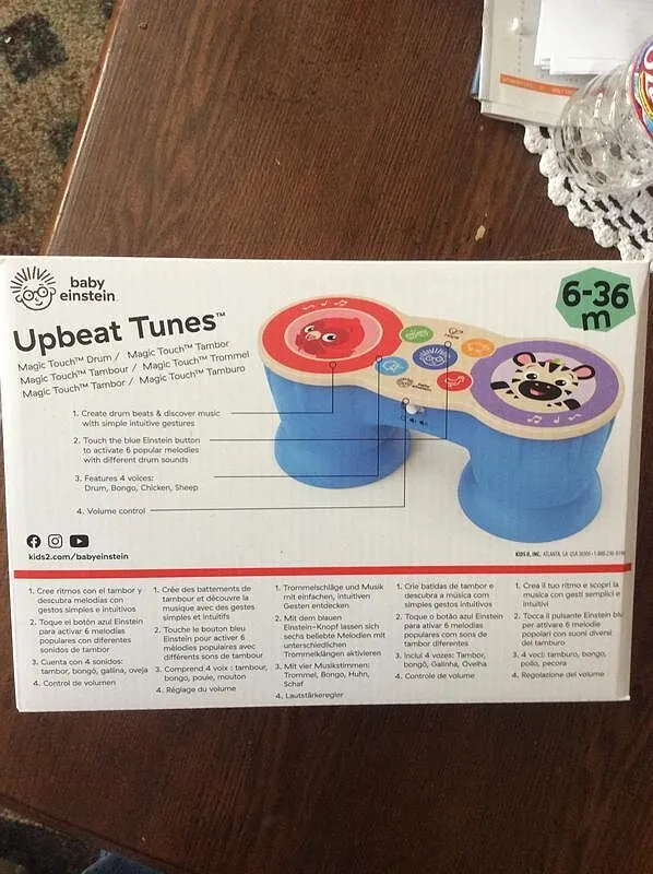 Baby Einstein Upbeat Tunes Holztrommel Magic Touch ab 6 Monate