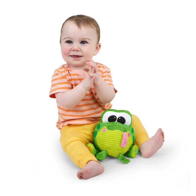 Bright Starts Bop Around Frog Plüschspielzeug mit Musik