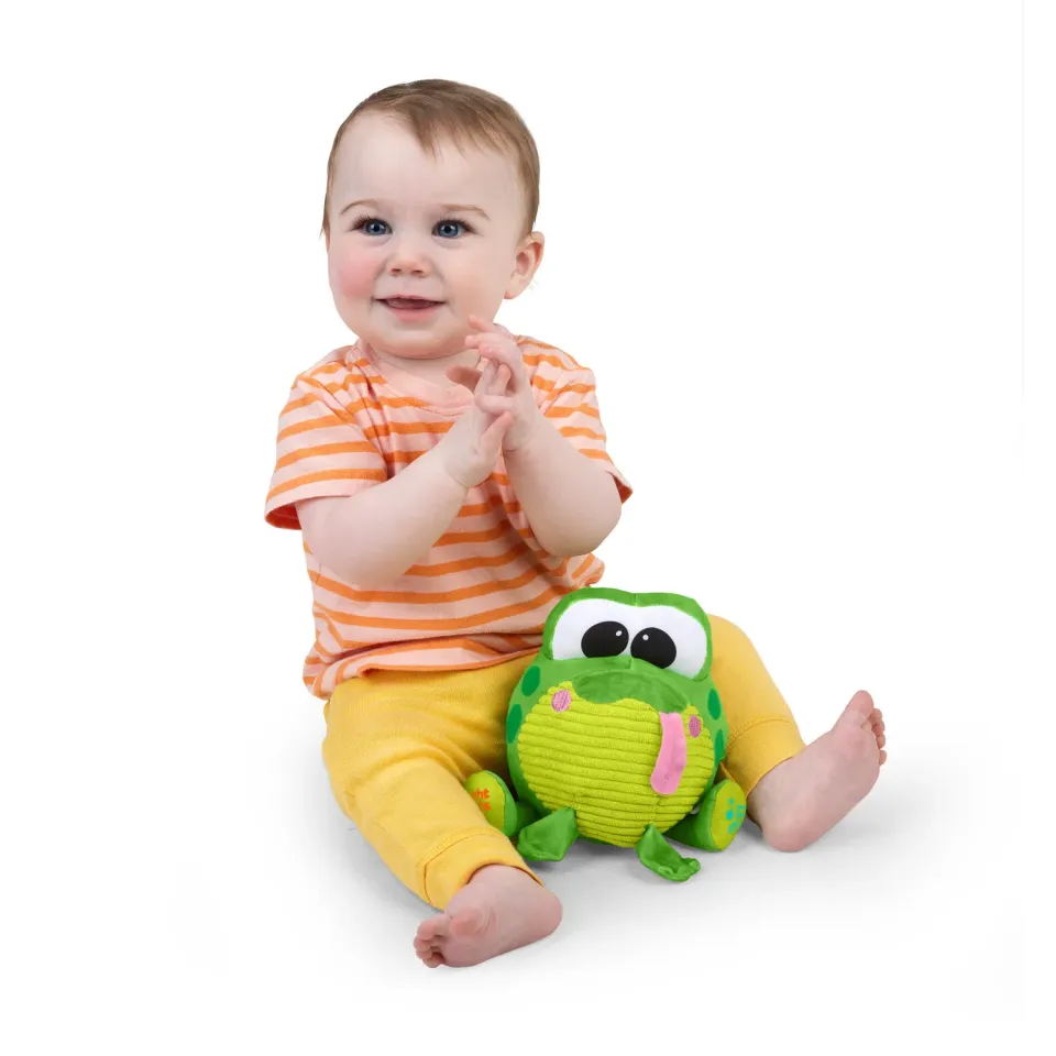 Bright Starts Bop Around Frog Plüschspielzeug mit Musik