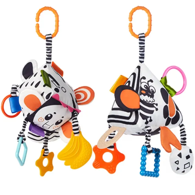 TUMAMA TM369 Babyrassel schwarz-weiss 2er-Set