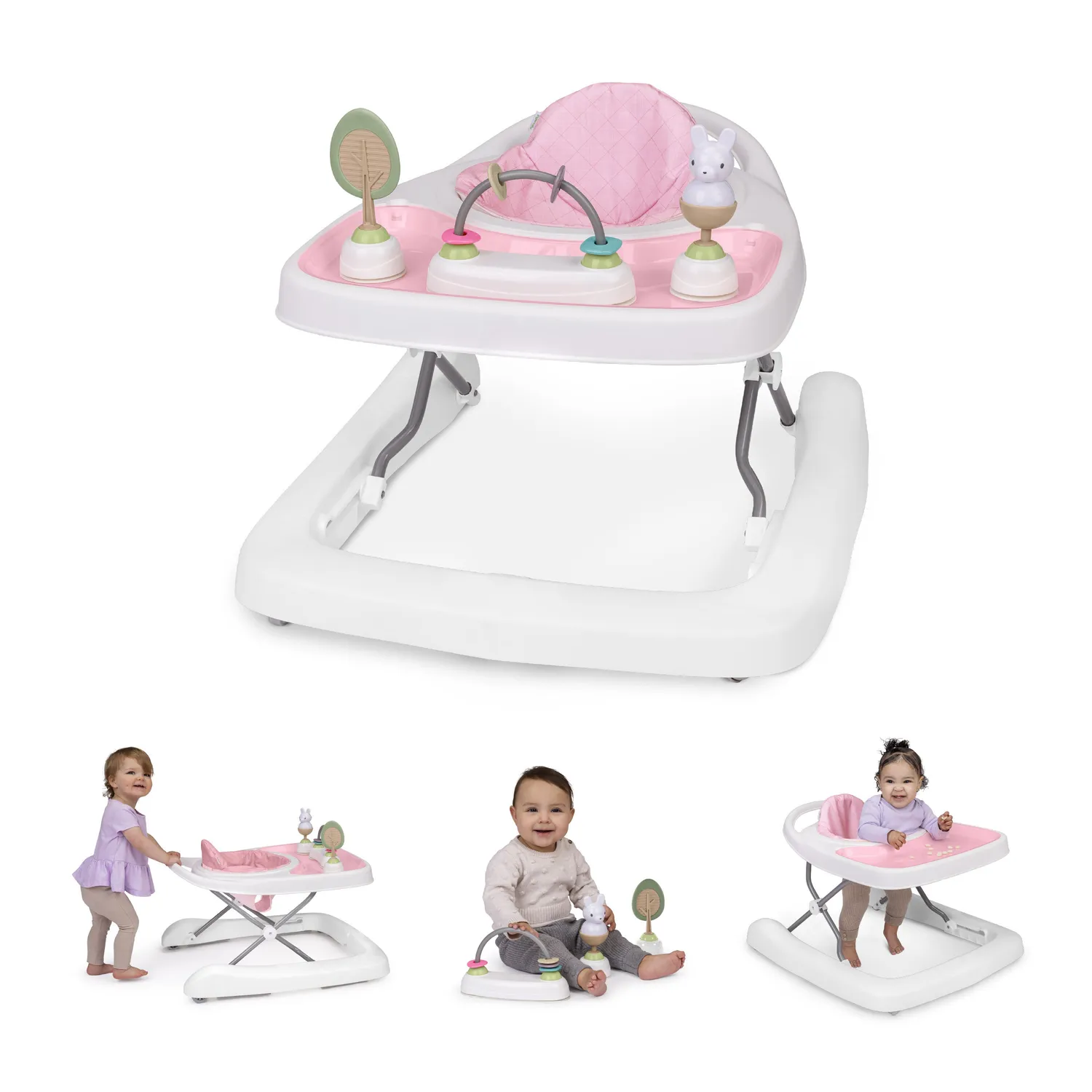 Ingenuity Step & Sprout Lauflerngerät 3-in-1 First Forest Pink