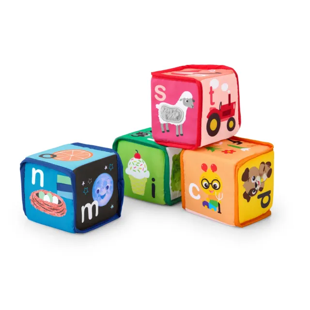 Baby Einstein Alpha Stacks Softbausteine 4er Buchstaben
