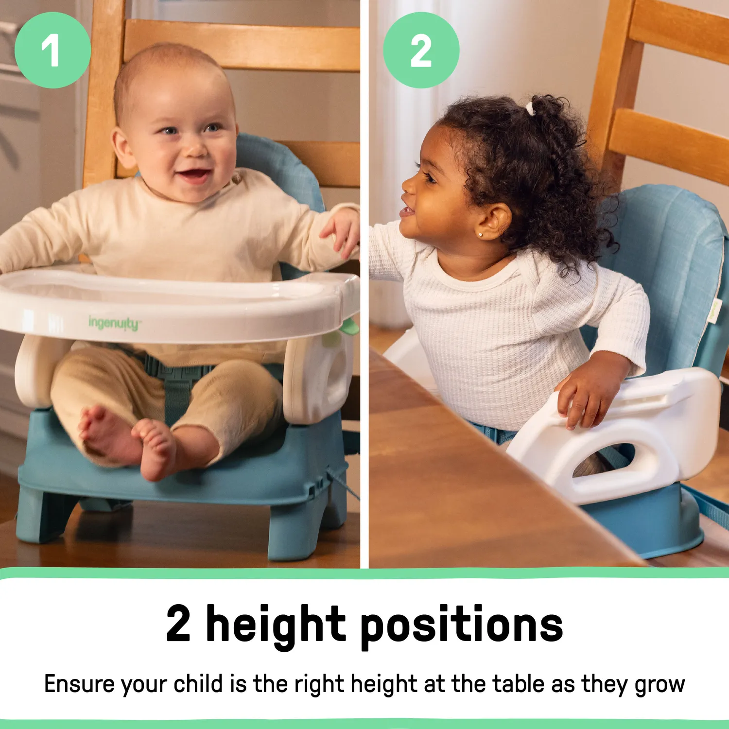 Ingenuity Deluxe Comfort Booster Sitzerhöhung Teal faltbar 6M-3J