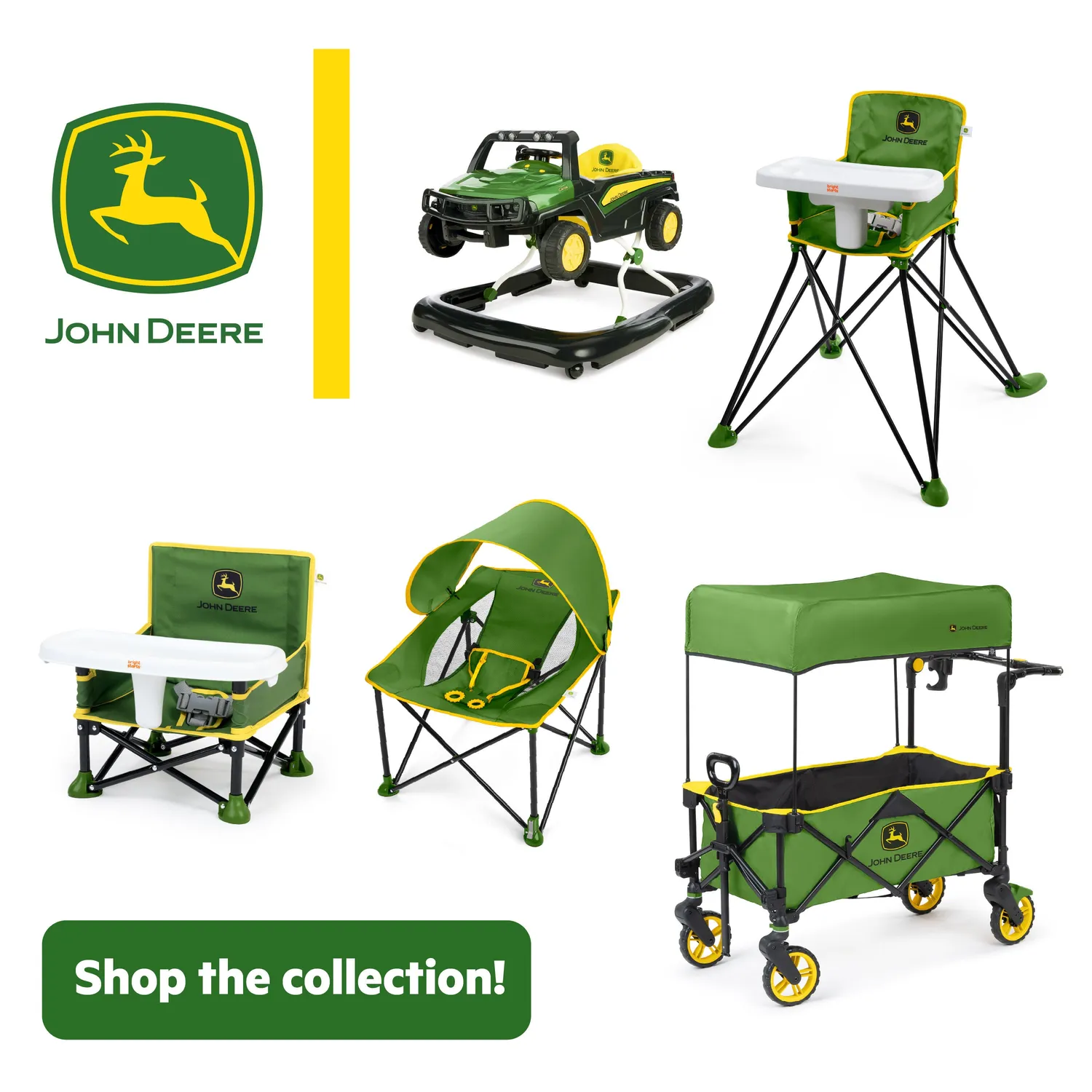 Bright Starts John Deere Pop N Dine Reisehochstuhl