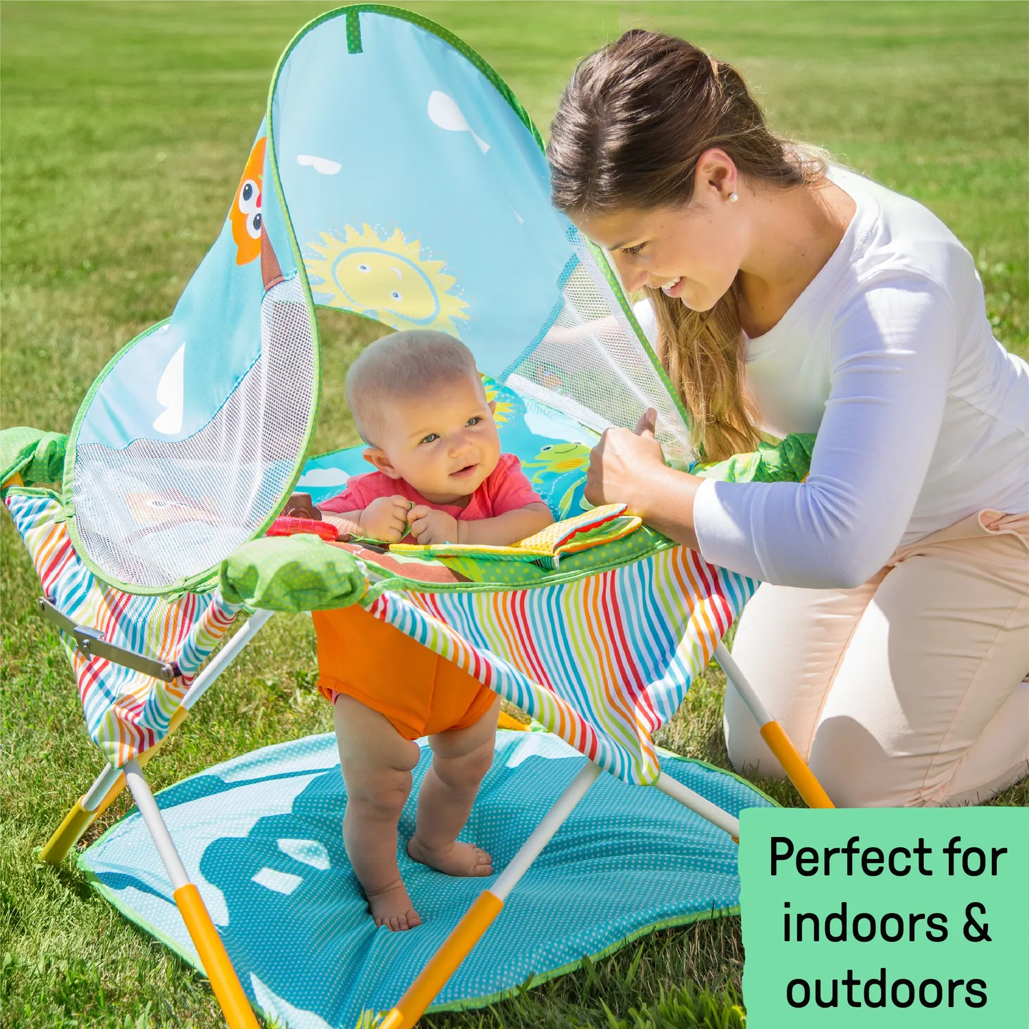Summer Pop N Jump Baby-Jumper mit Verdeck faltbar