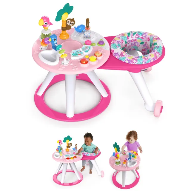 Bright Starts Around We Go 2-in-1 Aktivcenter Tropic Coral