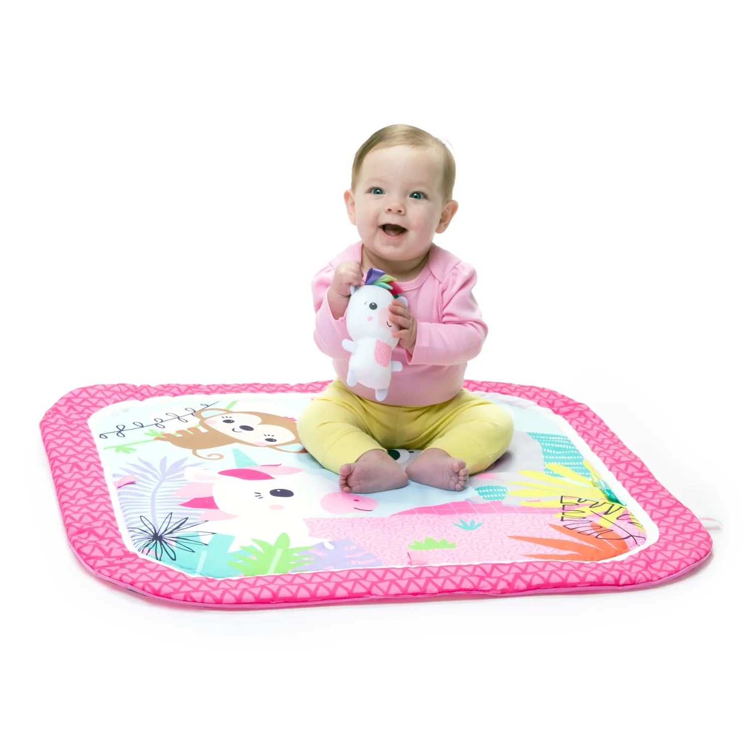 Bright Starts Unicorn Crew Spielbogen Pink waschbar