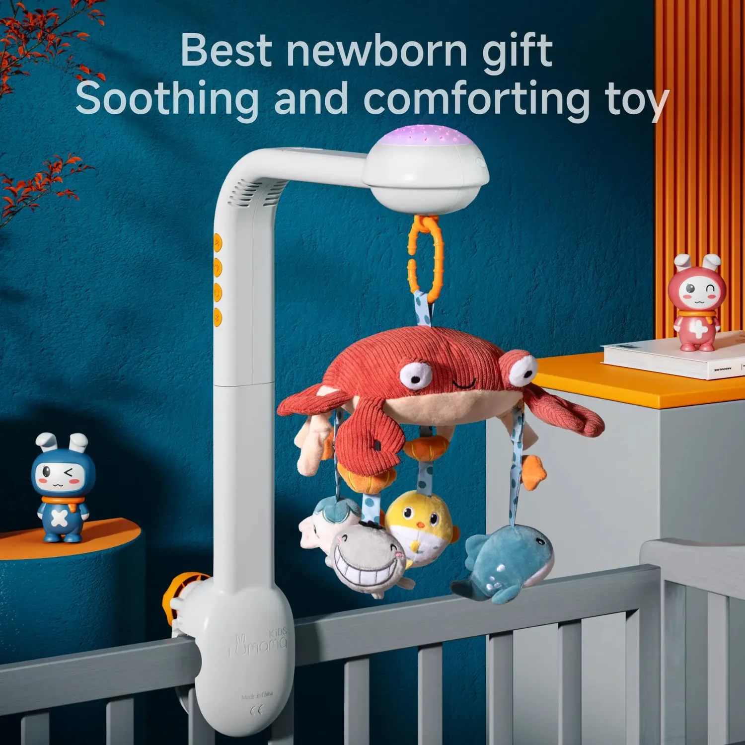 TUMAMA TM187 Mobile Baby mit Licht Musik Tieren