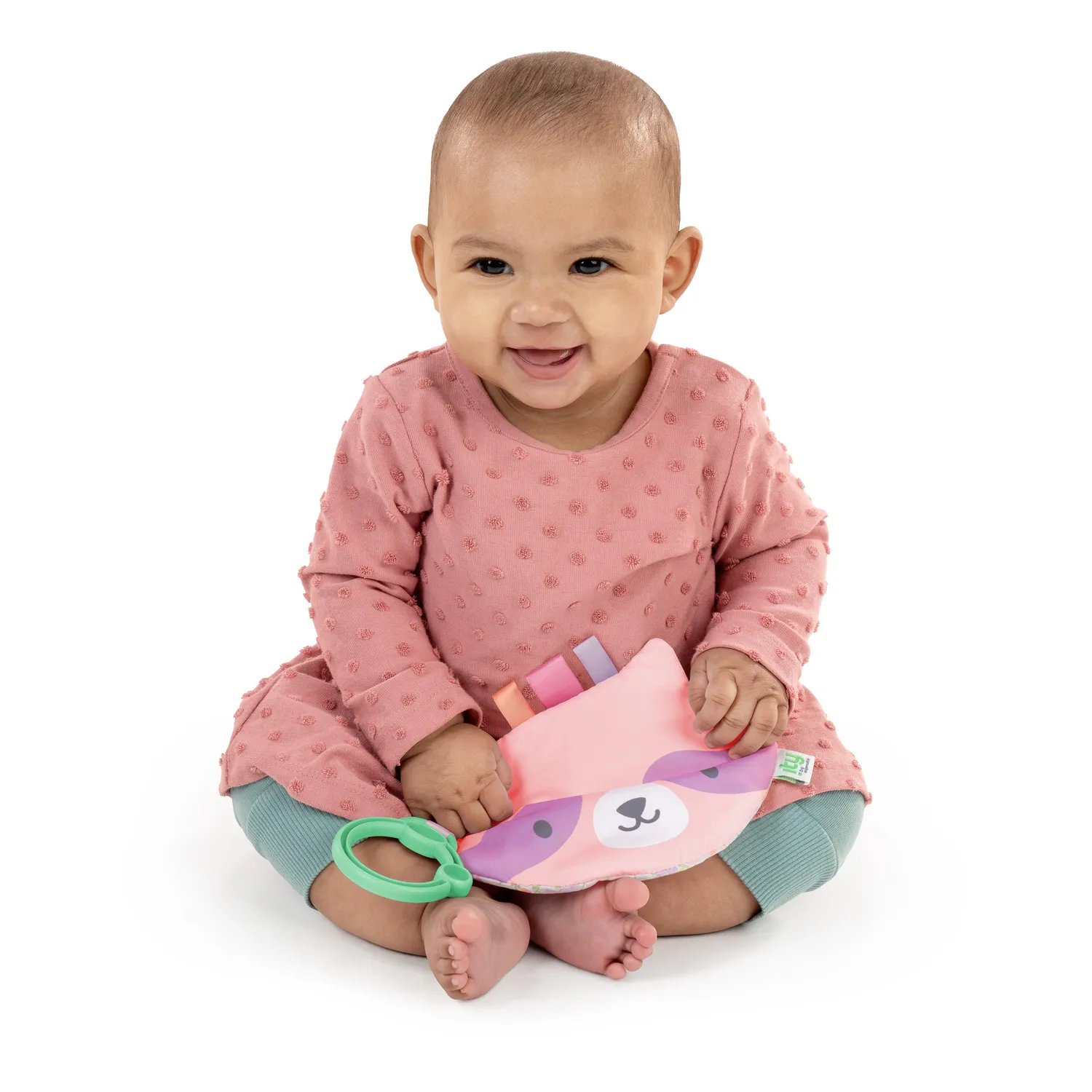 Ingenuity ity Crinklet Deni Knistertuch Waschbär sanft