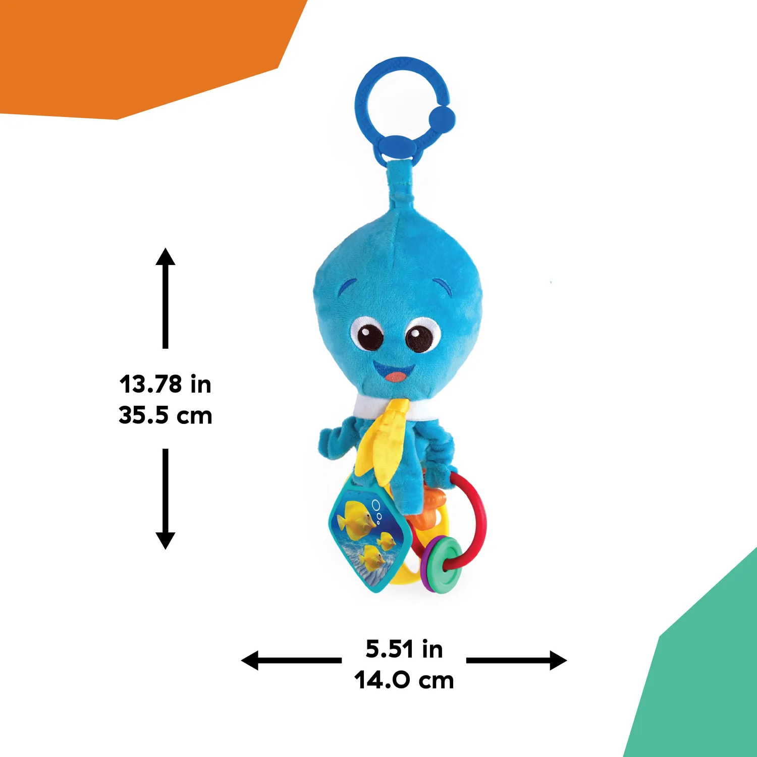 Baby Einstein Activity Arms Octopus Plüschspielzeug mit C-Ring