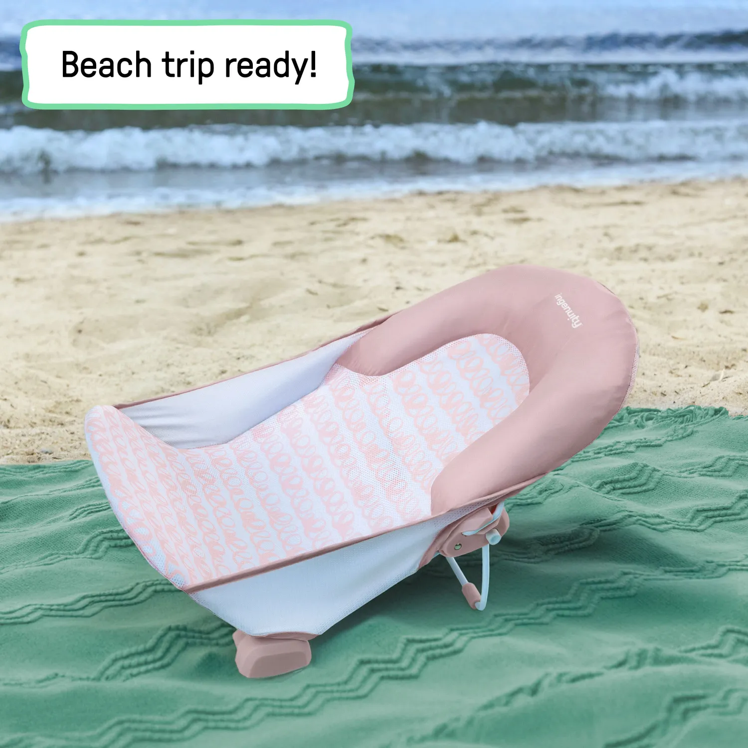 Ingenuity FoldAway 2-Position Babybadewanne Rosa