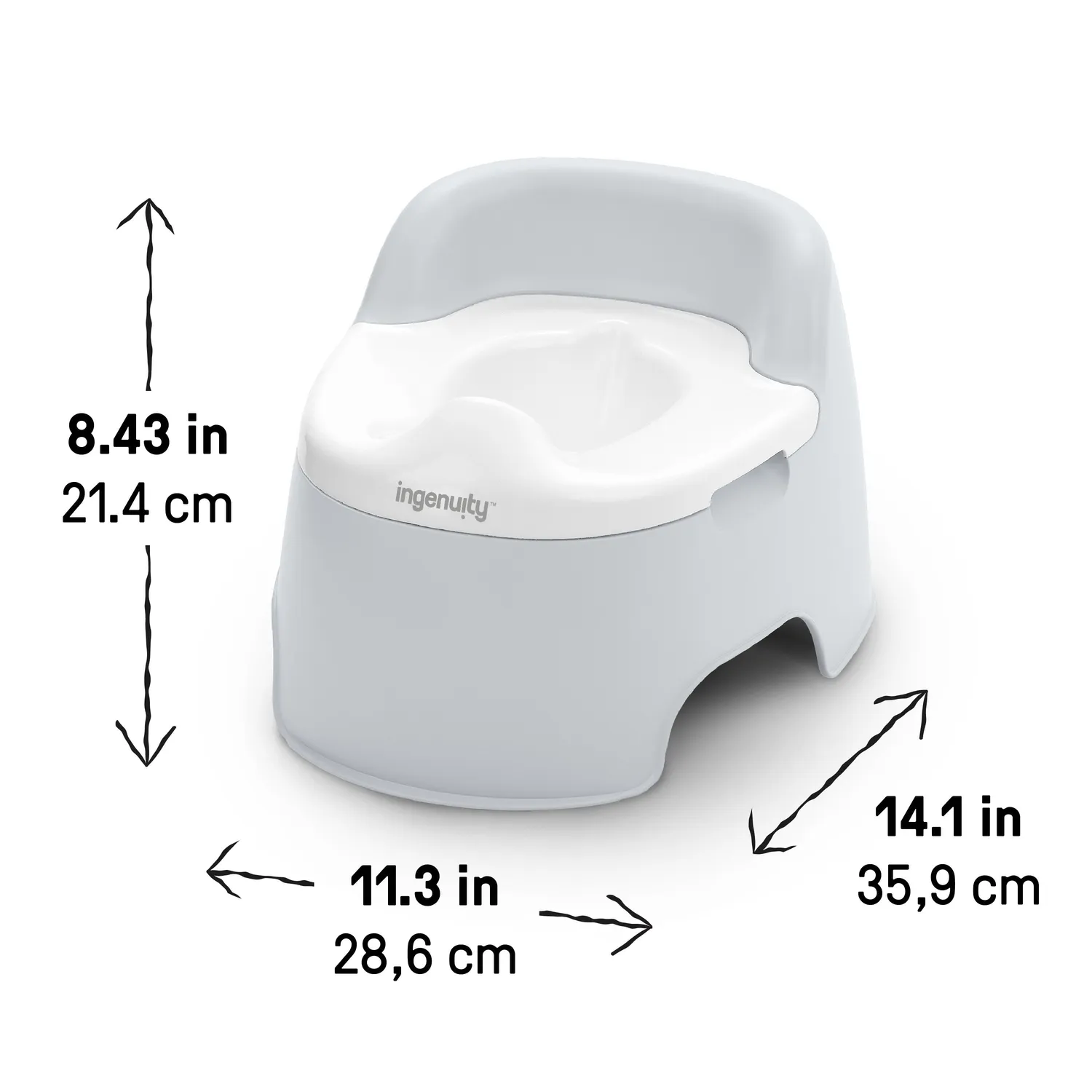 Ingenuity Full Comfort Töpfchen mit Spritzschutz