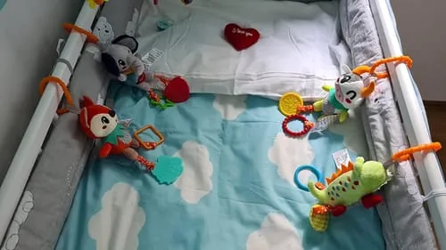TUMAMA Hänge Rassel Set 4-teilig Plüsch ab Geburt