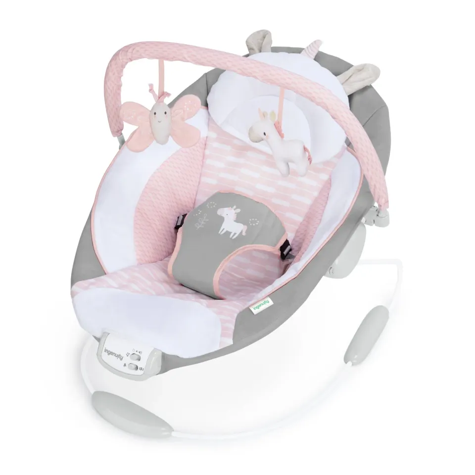 Ingenuity Flora Einhorn Babywippe mit Vibration+Musik