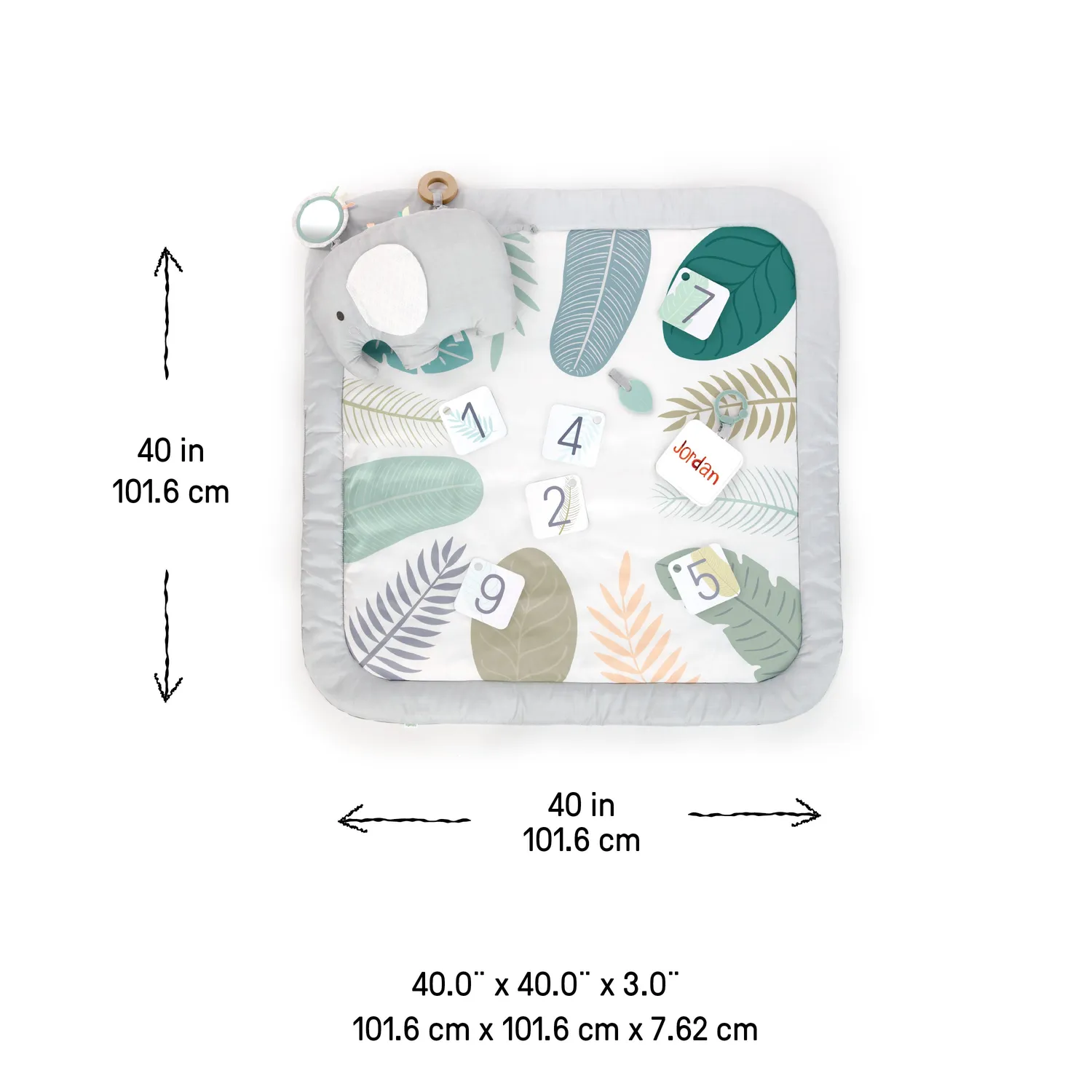 Ingenuity Sprout Spot Spieldecke 101cm mit Meilensteinkarten