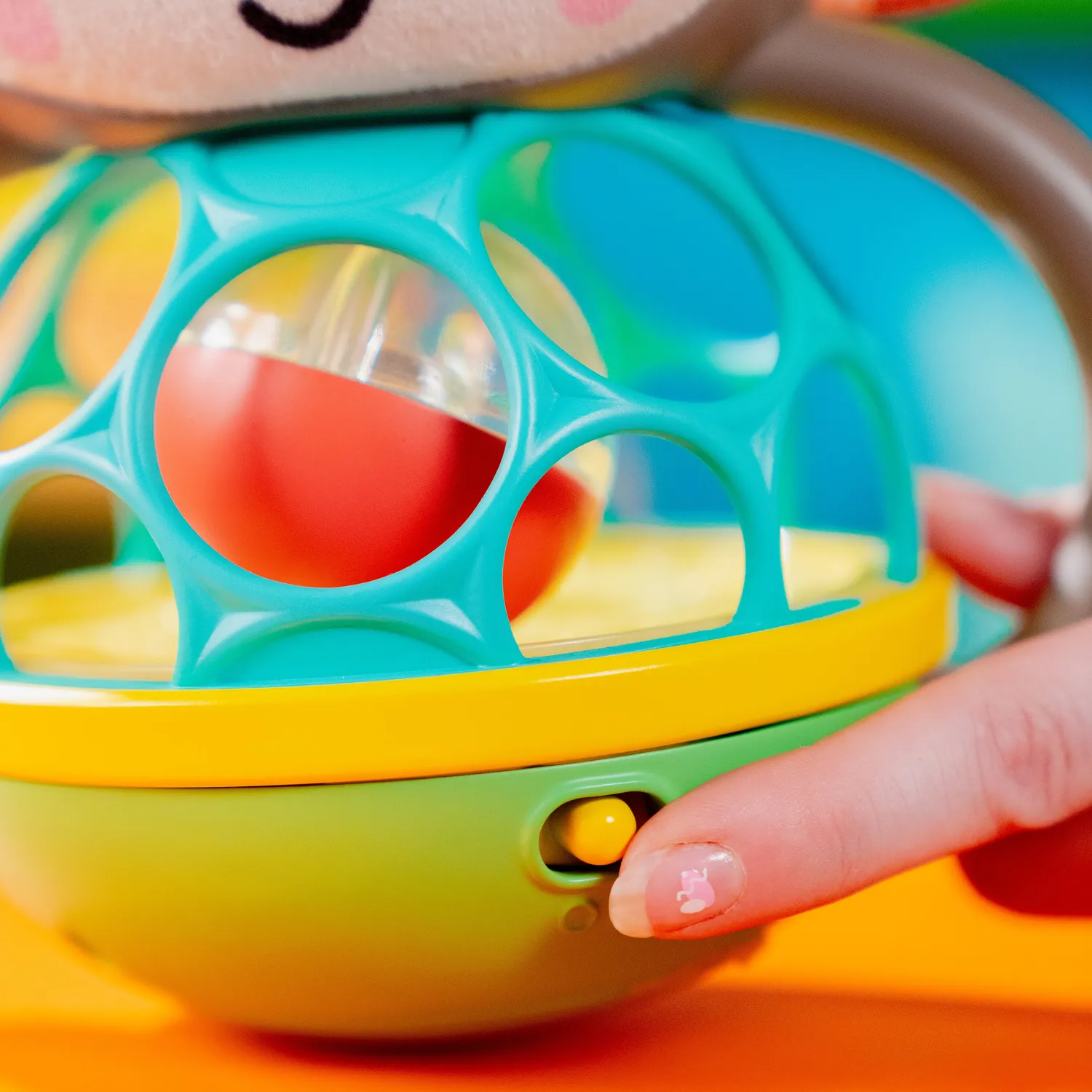 Bright Starts Grab & Giggle Monkey Babyspielzeug mit Licht