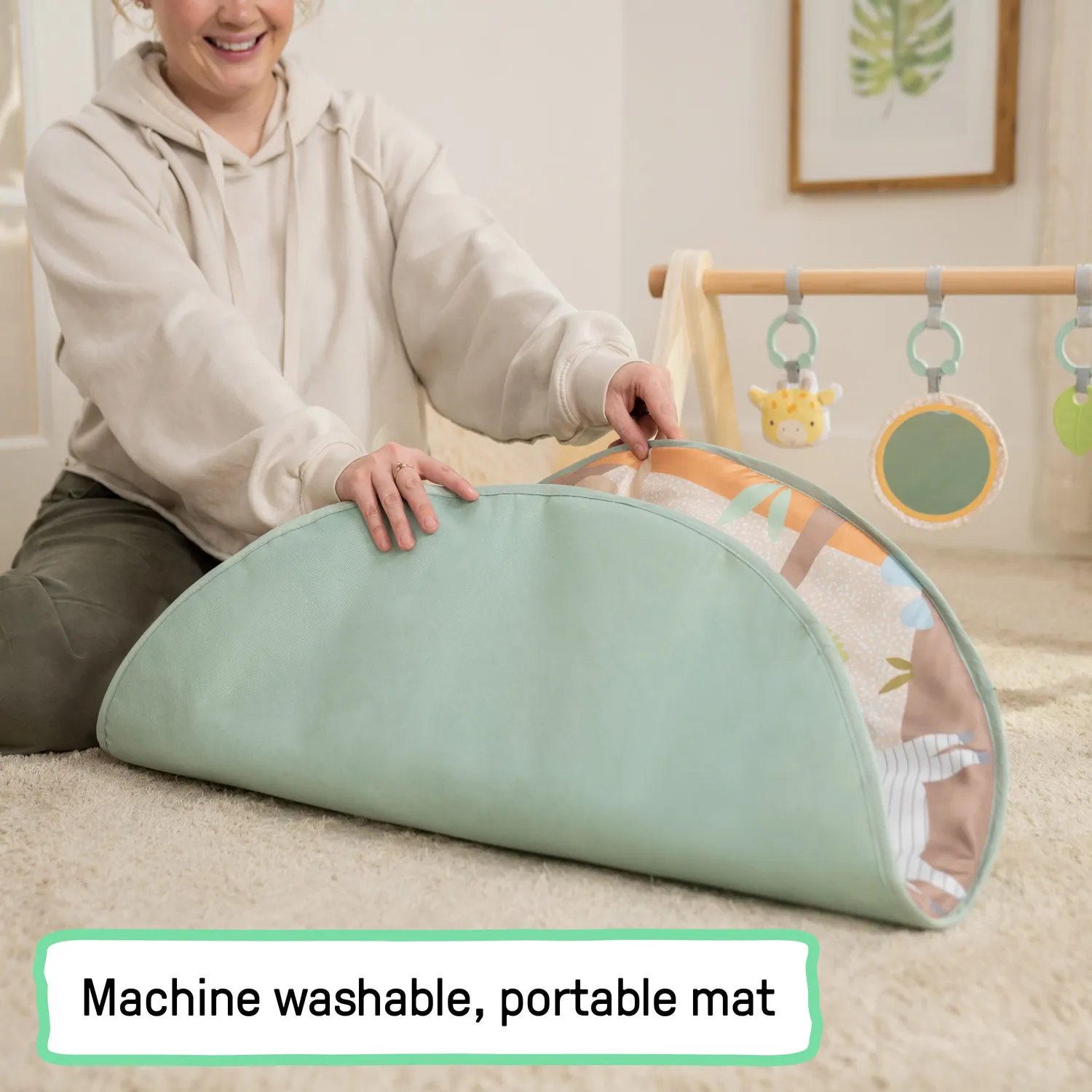 Ingenuity Wonder & Wood Spielbogen Spielmatte Holz 5-teilig