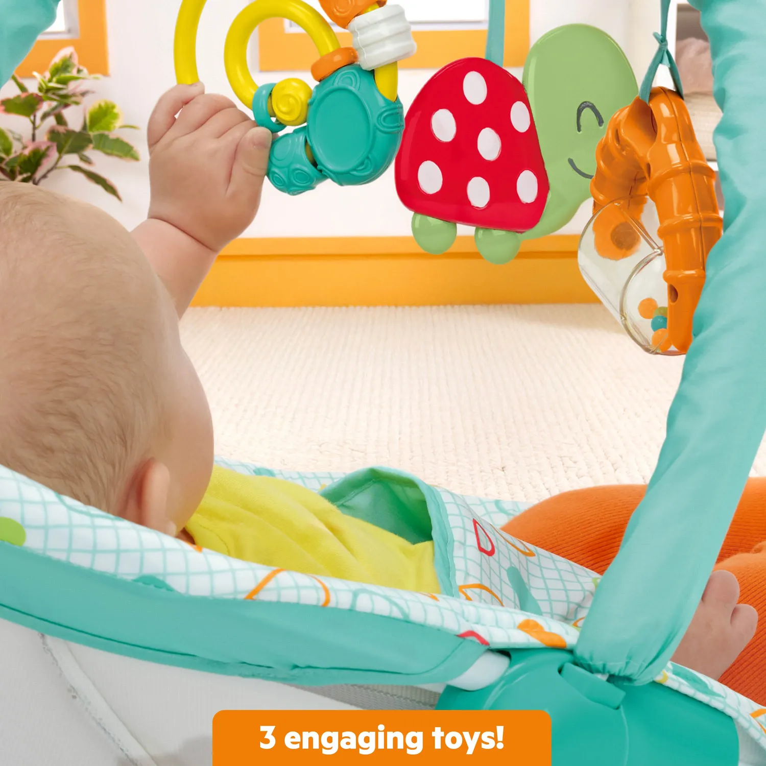 Bright Starts Colorful Confetti Babywippe mit Spielbügel