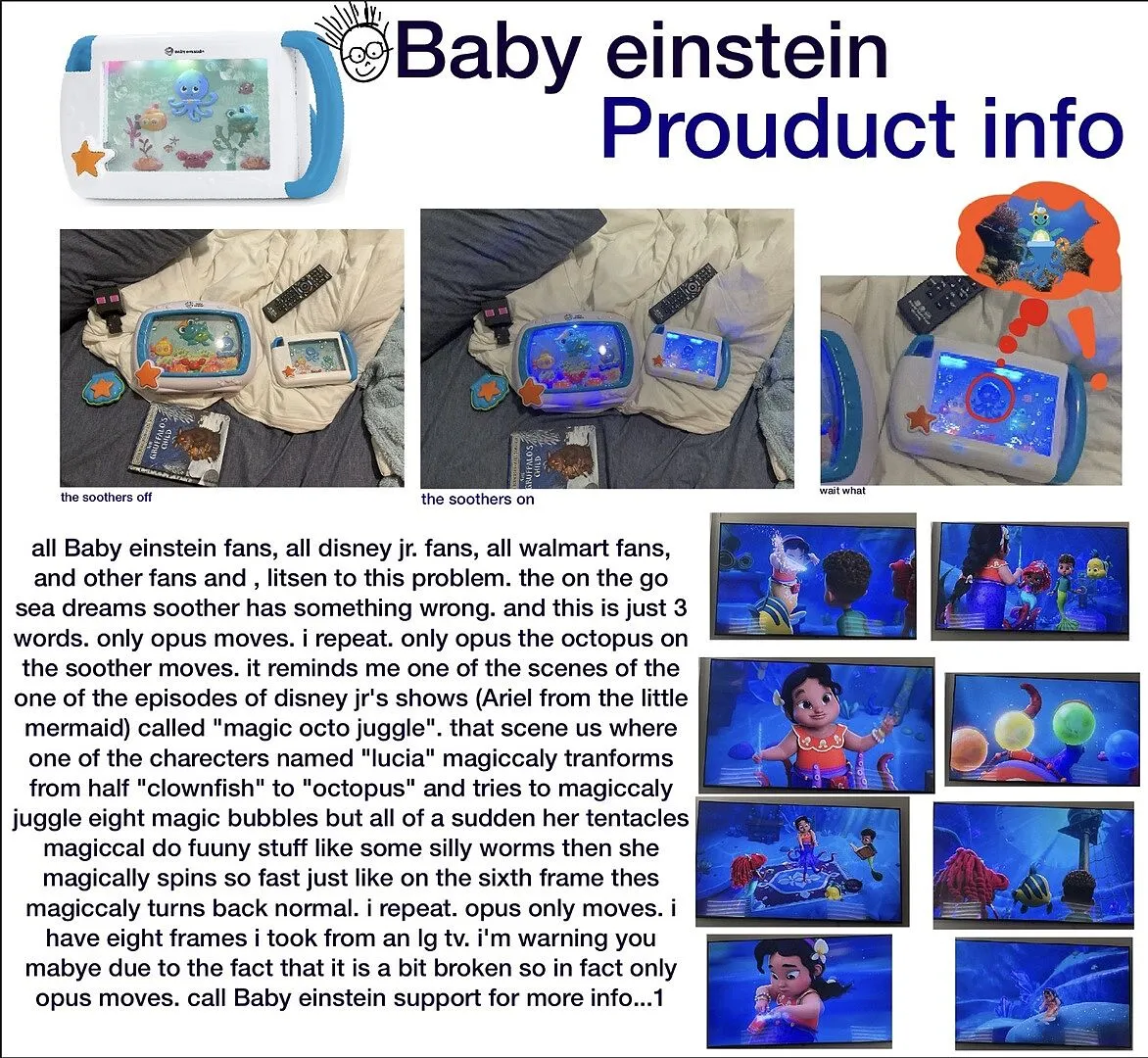 Baby Einstein Sea Dreams Soother Soundmaschine mobil 4 Modi