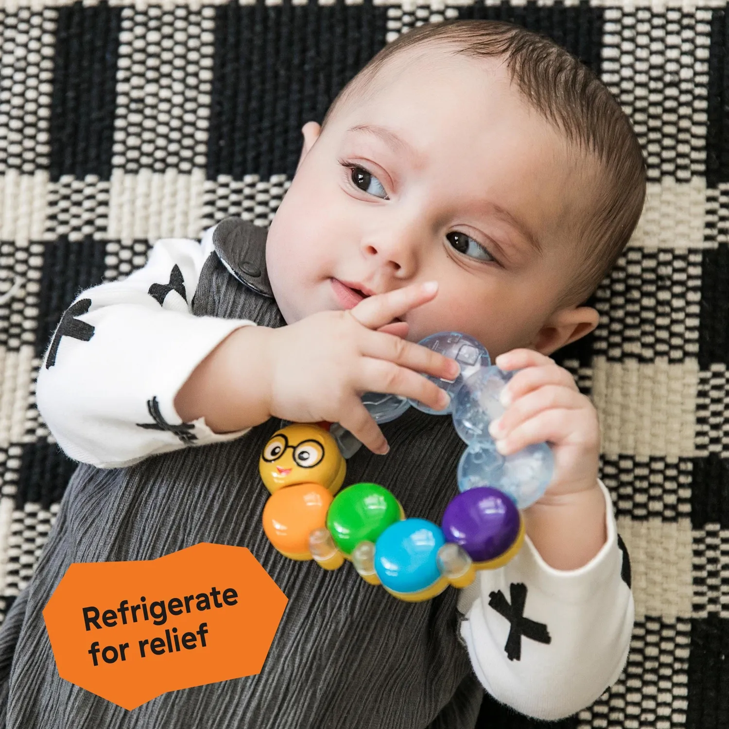 Baby Einstein Teether-pillar Beißring Raupe kühlbar