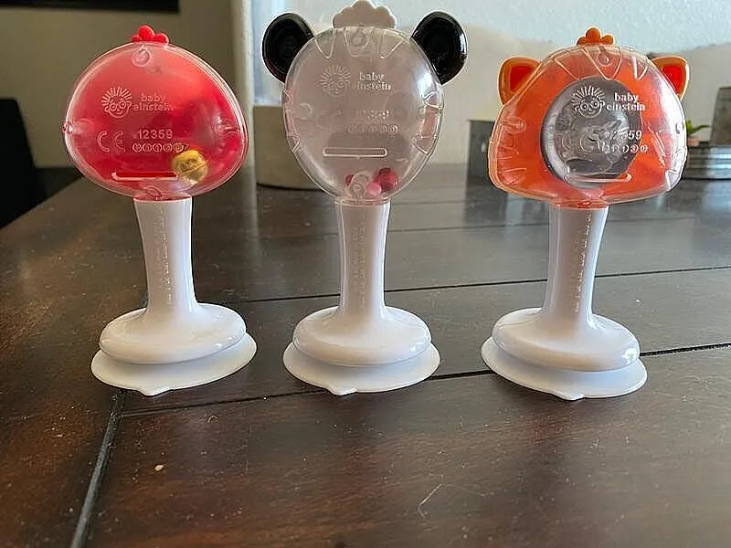 Baby Einstein Rattle & Jingle Trio Rasselset Saugnapf