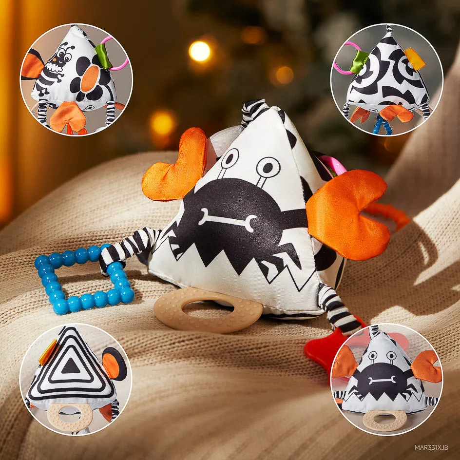 TUMAMA TM369 Babyrassel schwarz-weiss 2er-Set