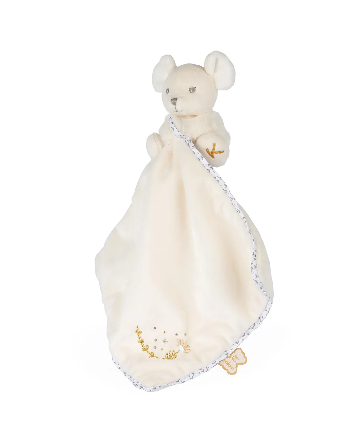 Kaloo Perle Maus Kuscheltier 20 cm creme Geschenkbox