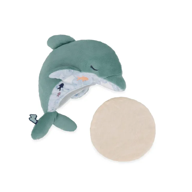 Kaloo Petit Calme Delfin Wärmflasche Kuscheltier warm kalt