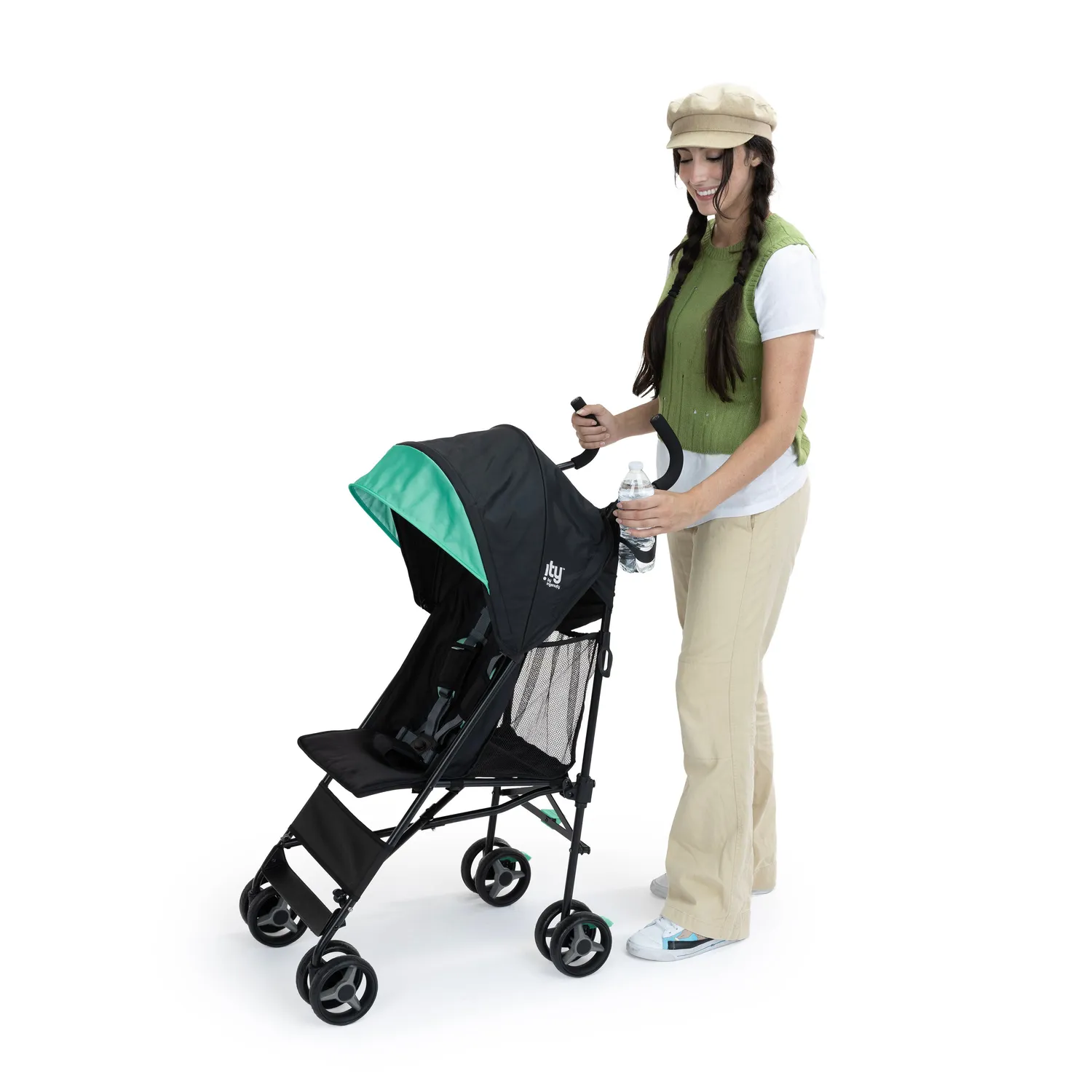 Ity Smooth Stroll Buggy leicht Schwarz mit Verdeck