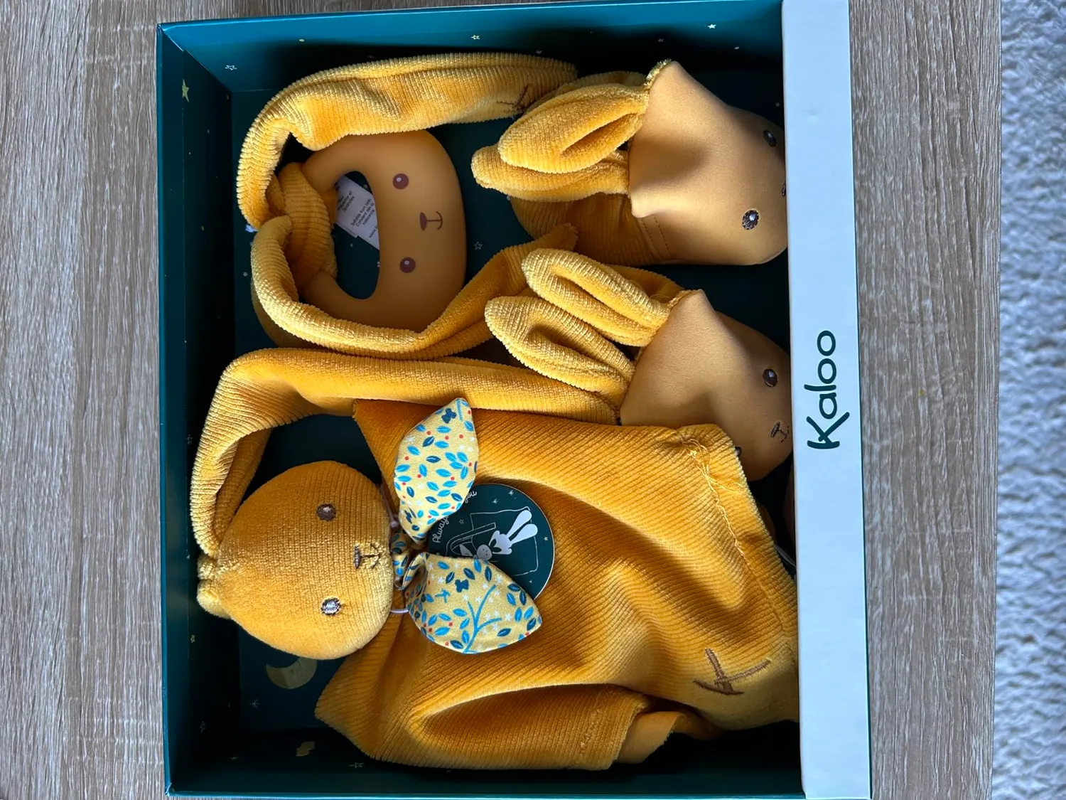 Kaloo Lapinoo Geburtsset K218019 blau 3-teilig Schmusetuch