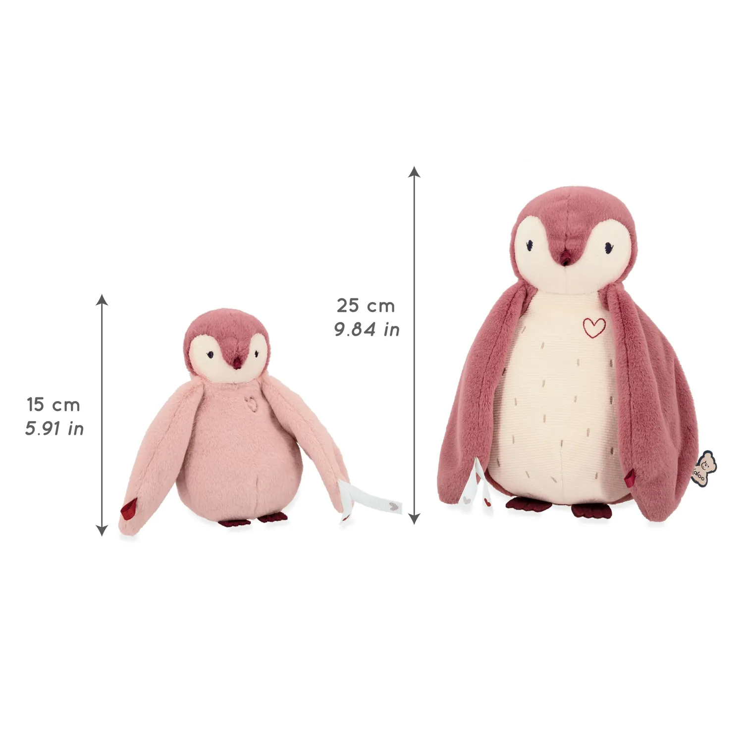 Kaloo Complices Pinguine K212004 Kuscheltier rosa 15/25 cm