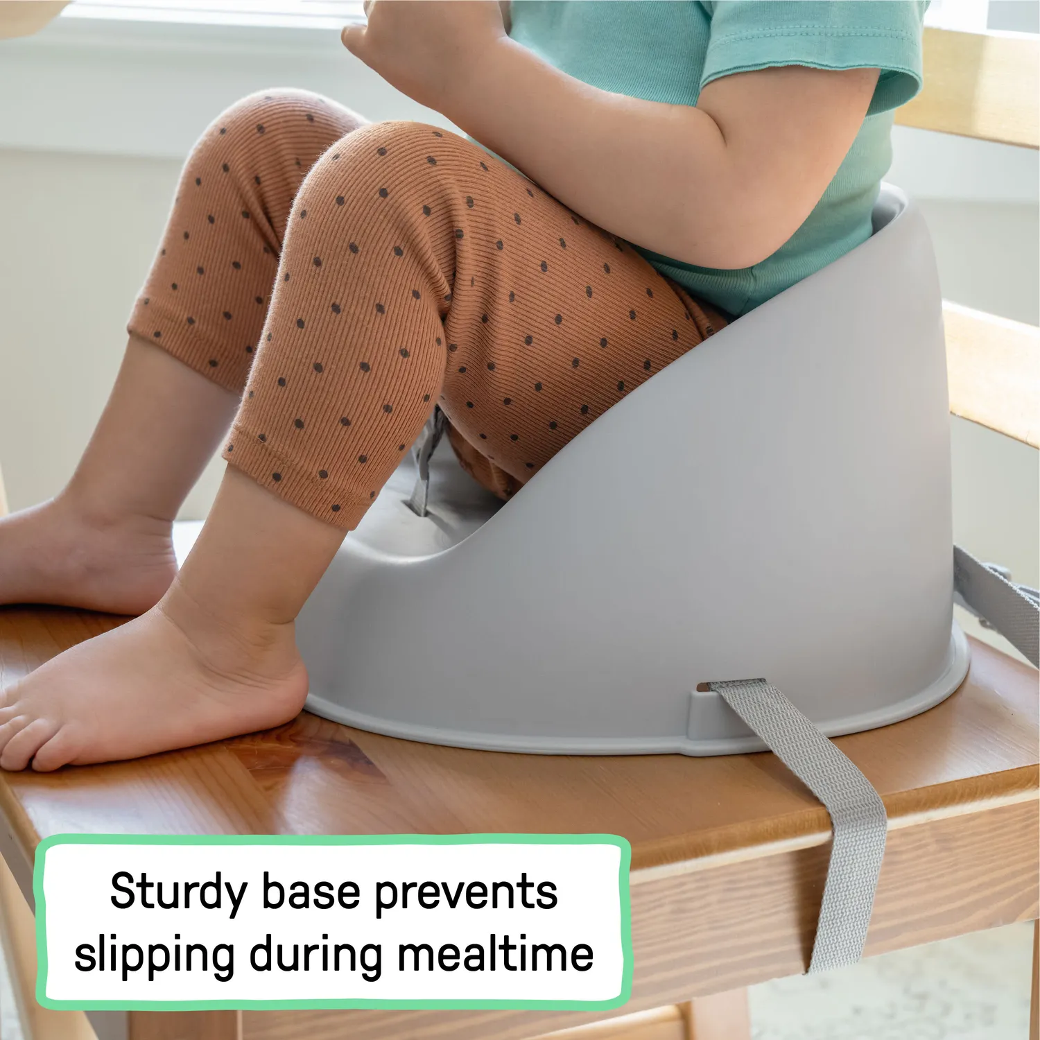 Ingenuity My Spot Sitzerhöhung Grau abwaschbar Gurt