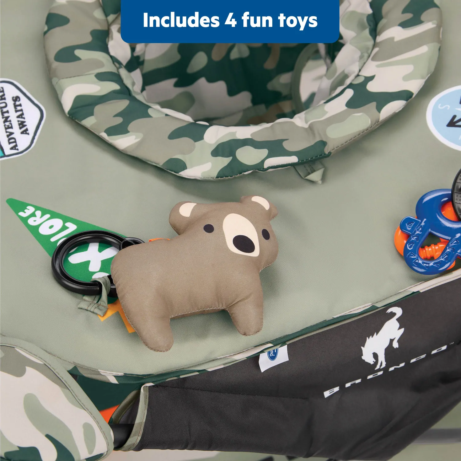 Bright Starts Ford Bronco Pop 'N Jump Jumper Camo