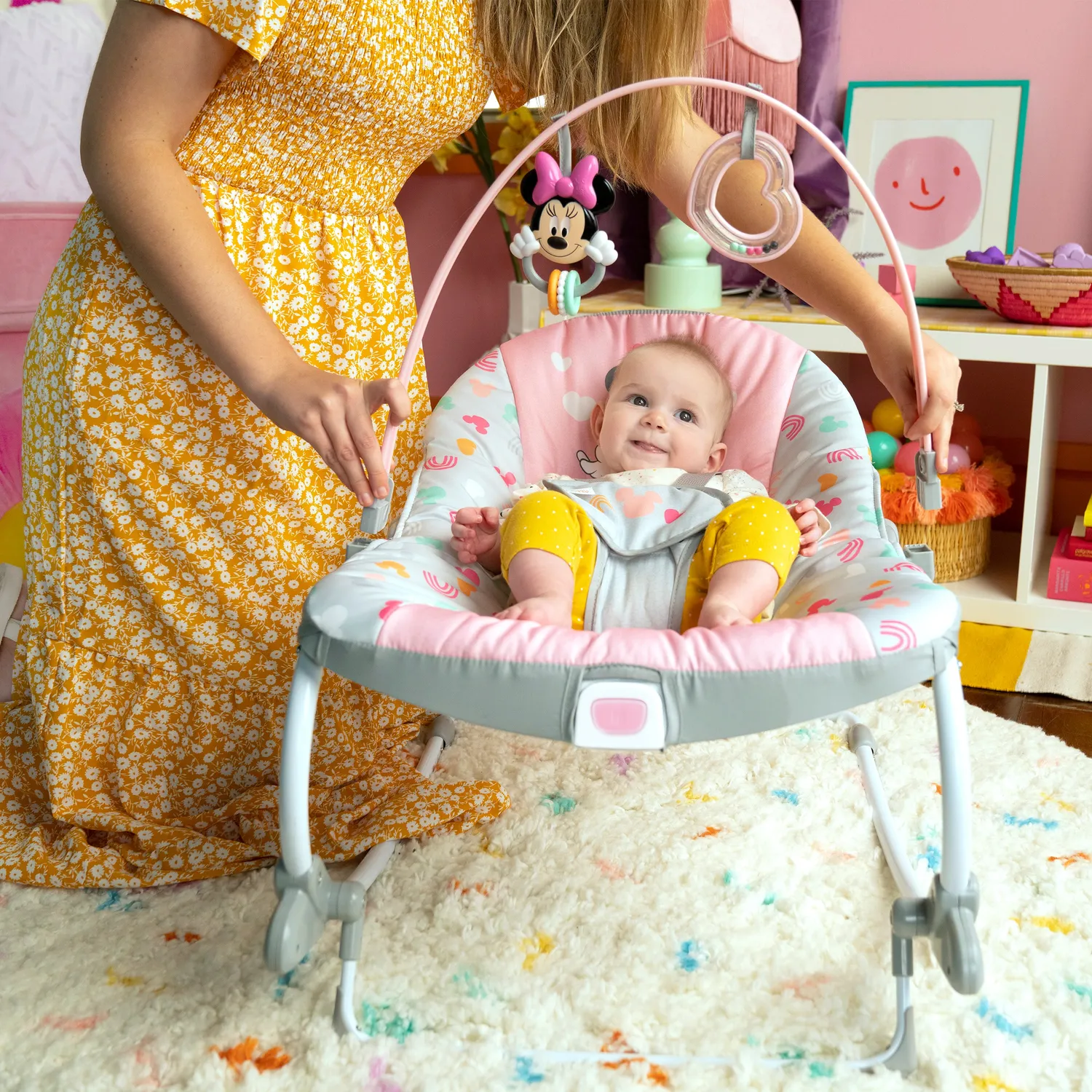 Disney Baby Minnie Mouse Forever Besties Babyliege Vibration