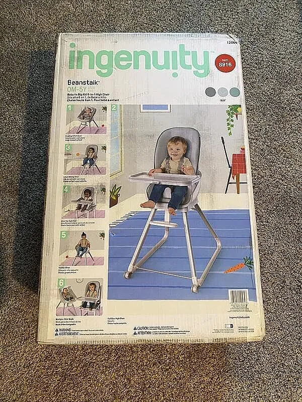 Ingenuity Beanstalk 6-in-1 Hochstuhl Ray mitwachsend