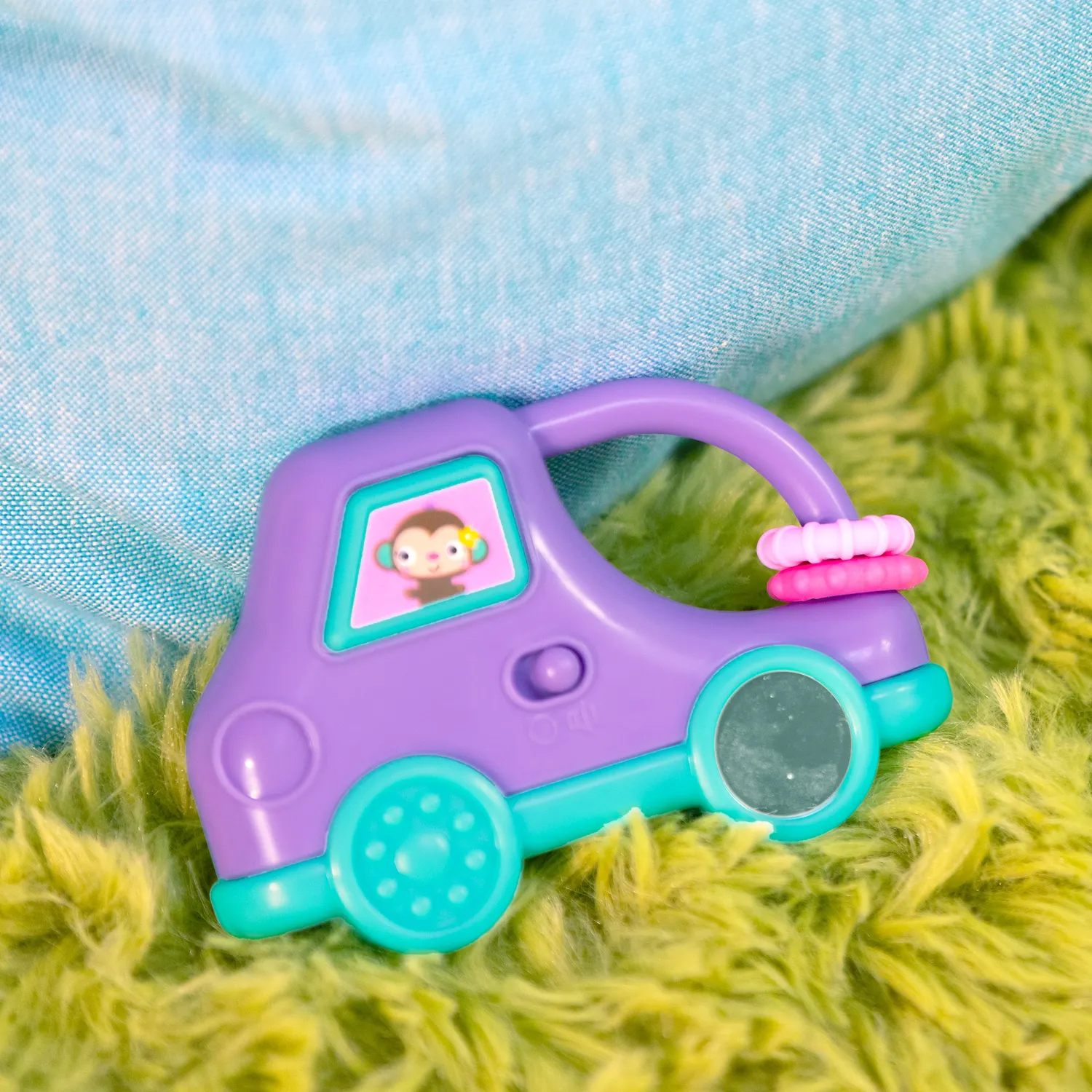 Bright Starts Safari Driver Auto Babyspielzeug mit Musik