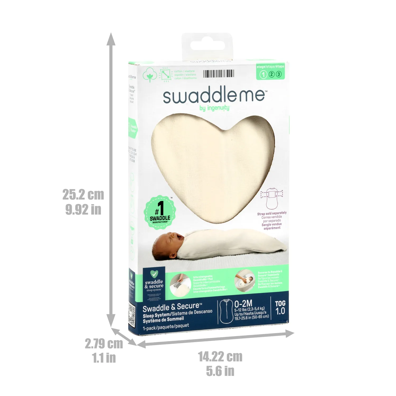 SwaddleMe Swaddle & Secure Sleep System Stage 1 Pucksack Ersatz-Pod Baumwolle