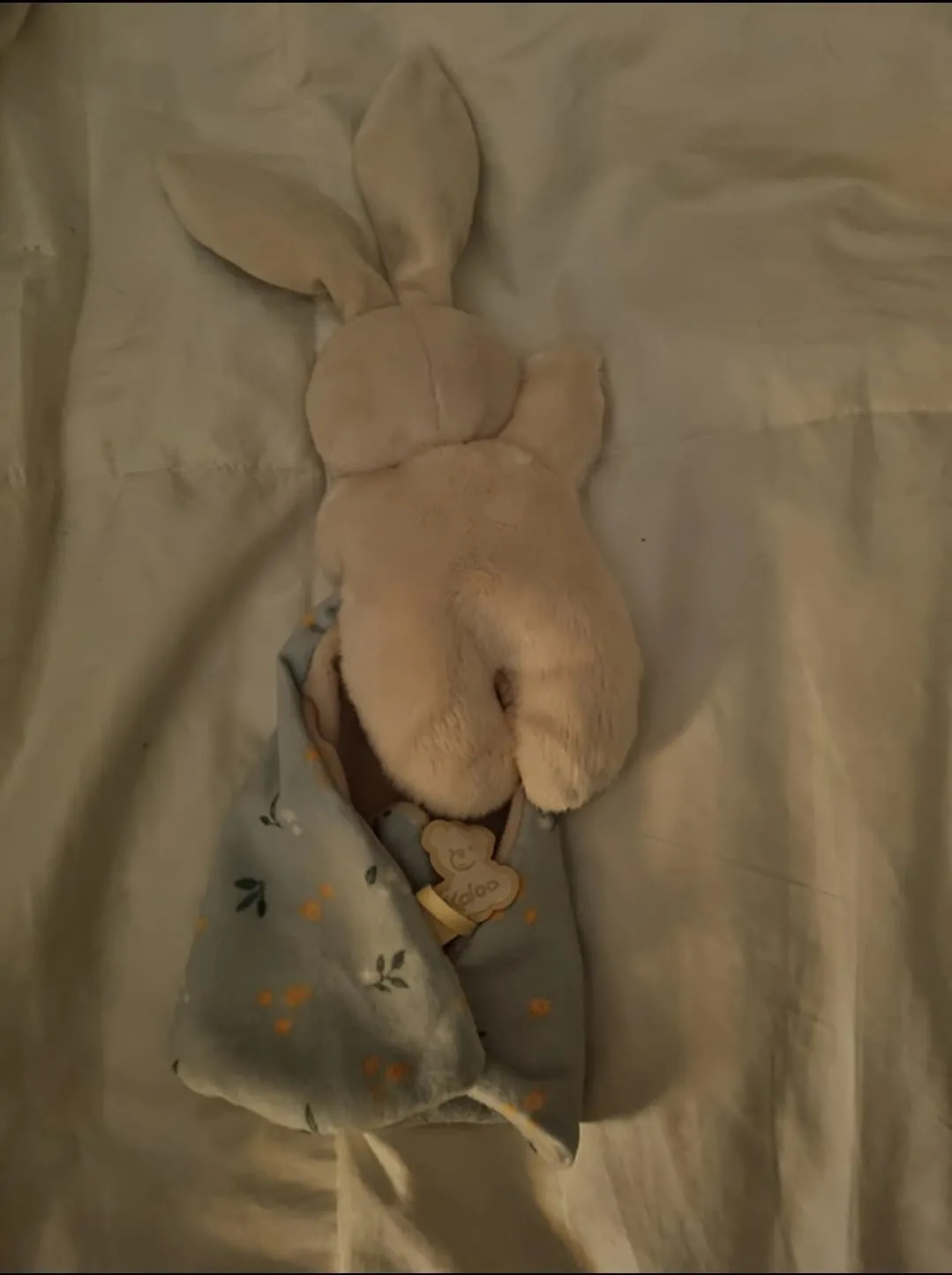 Kaloo Carré Douceur Hasen-Schmusetuch weiß 18 cm weich