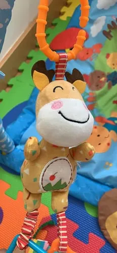 TUMAMA Hängespielzeug Set 4 Rasseln Tiere Plüsch